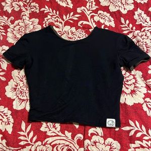 Gaia Garments reversible short sleeve crop top - feels like Spanx!